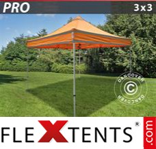 Reklamtält FleXtents PRO Arbetstält 3x3m Orange Reflexiva